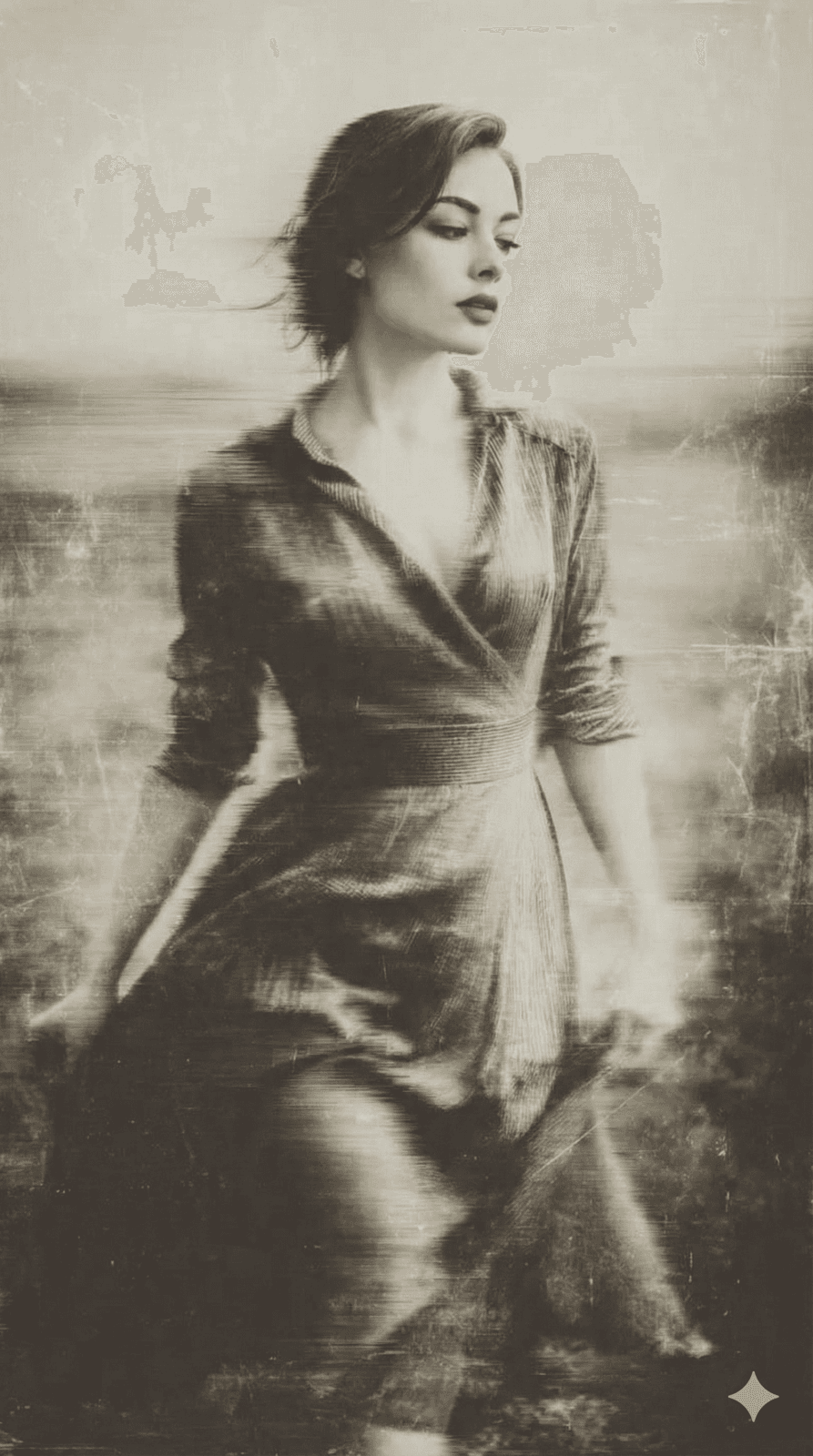 Damaged Wet-Plate Portrait Prompt