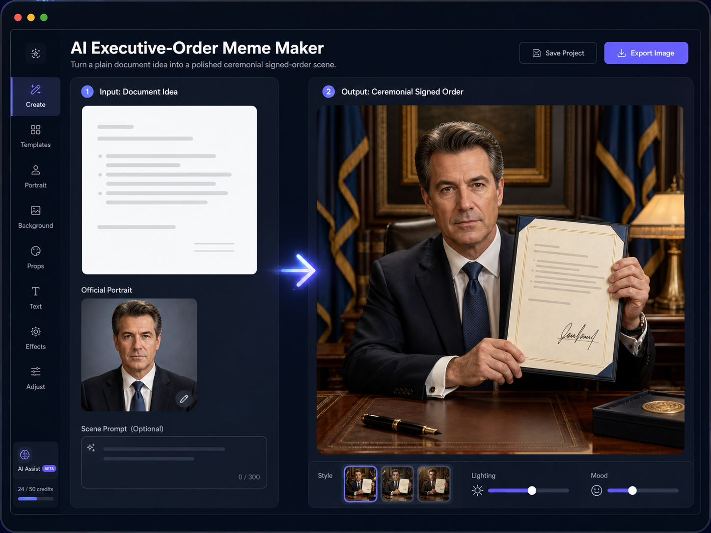 AI Executive Order Maker