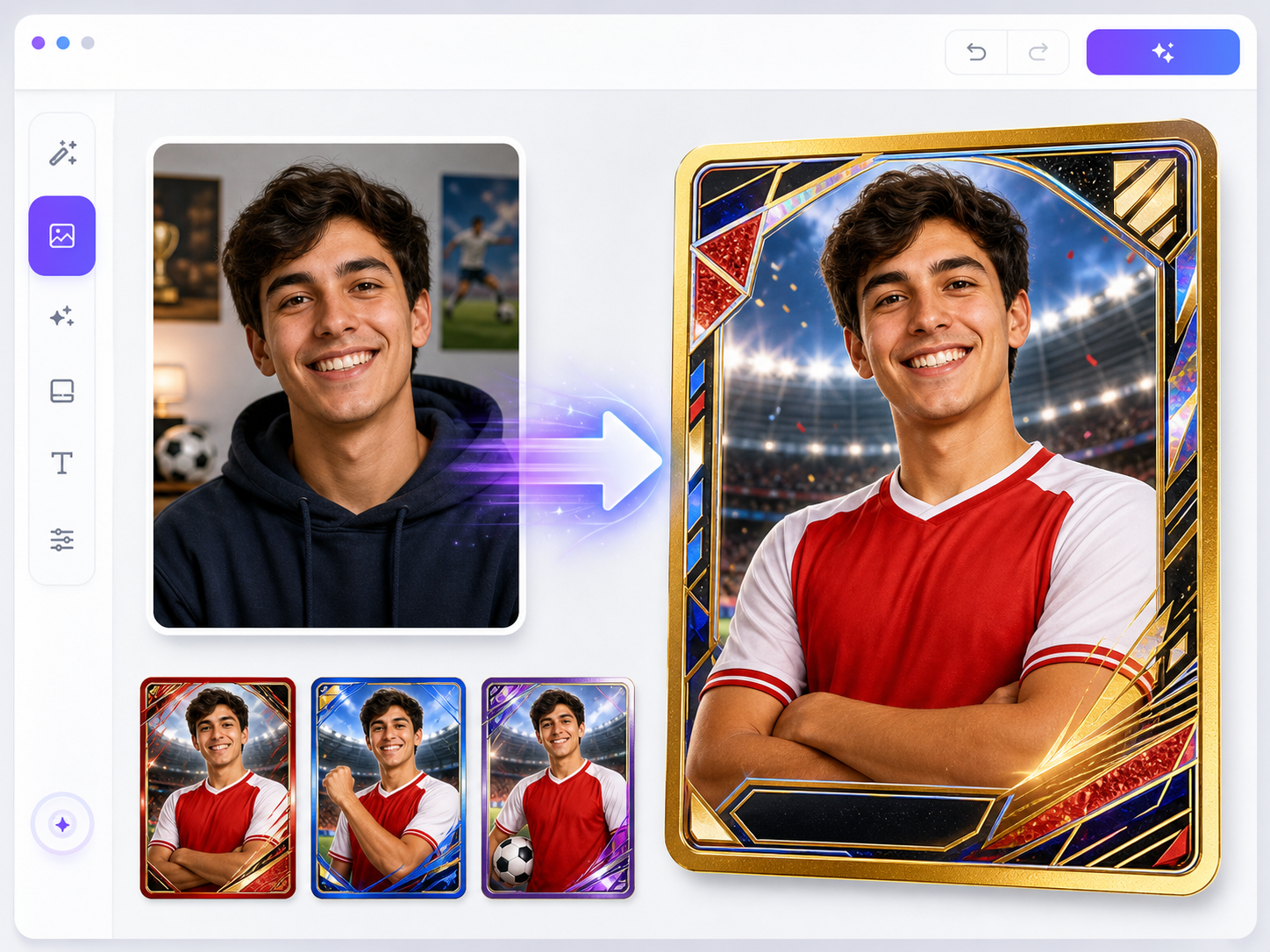 Hacer figuritas del Mundial con tu propia foto