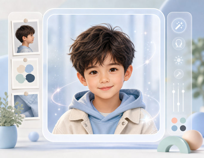 Make a Beautiful Little AI Boy